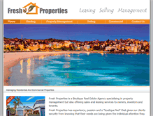 Tablet Screenshot of fresh-properties.com.au